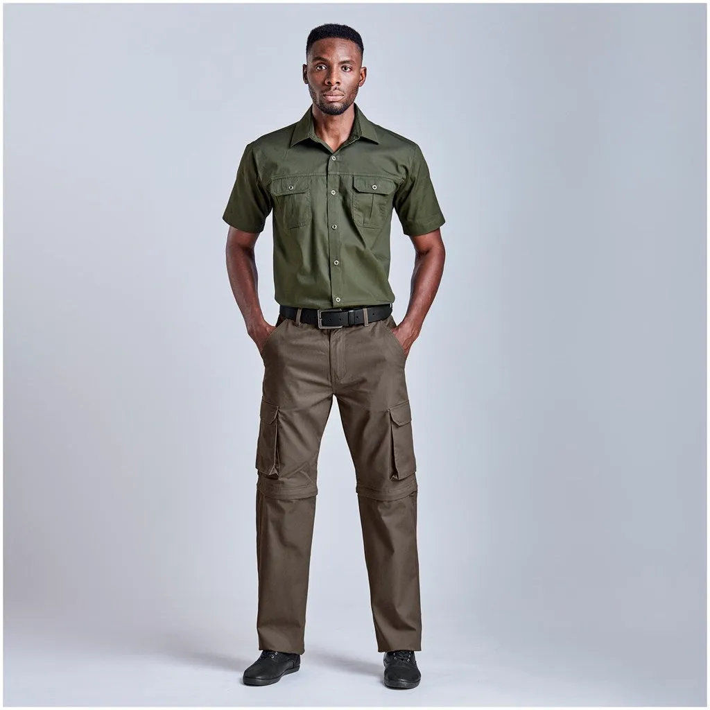 Mens Cargo Zip Off Pants