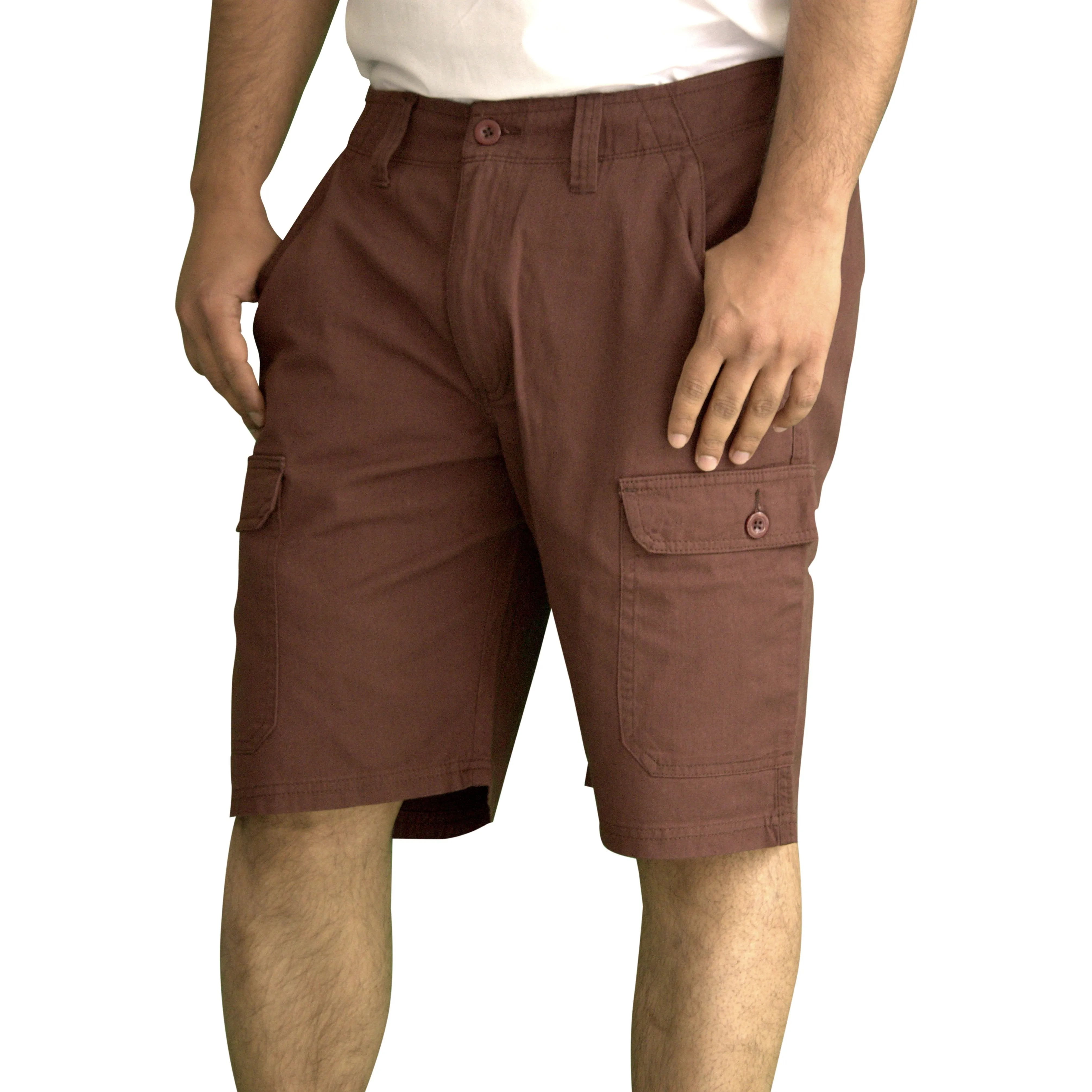 Men's Classic Cargo Short Pants (Brown)