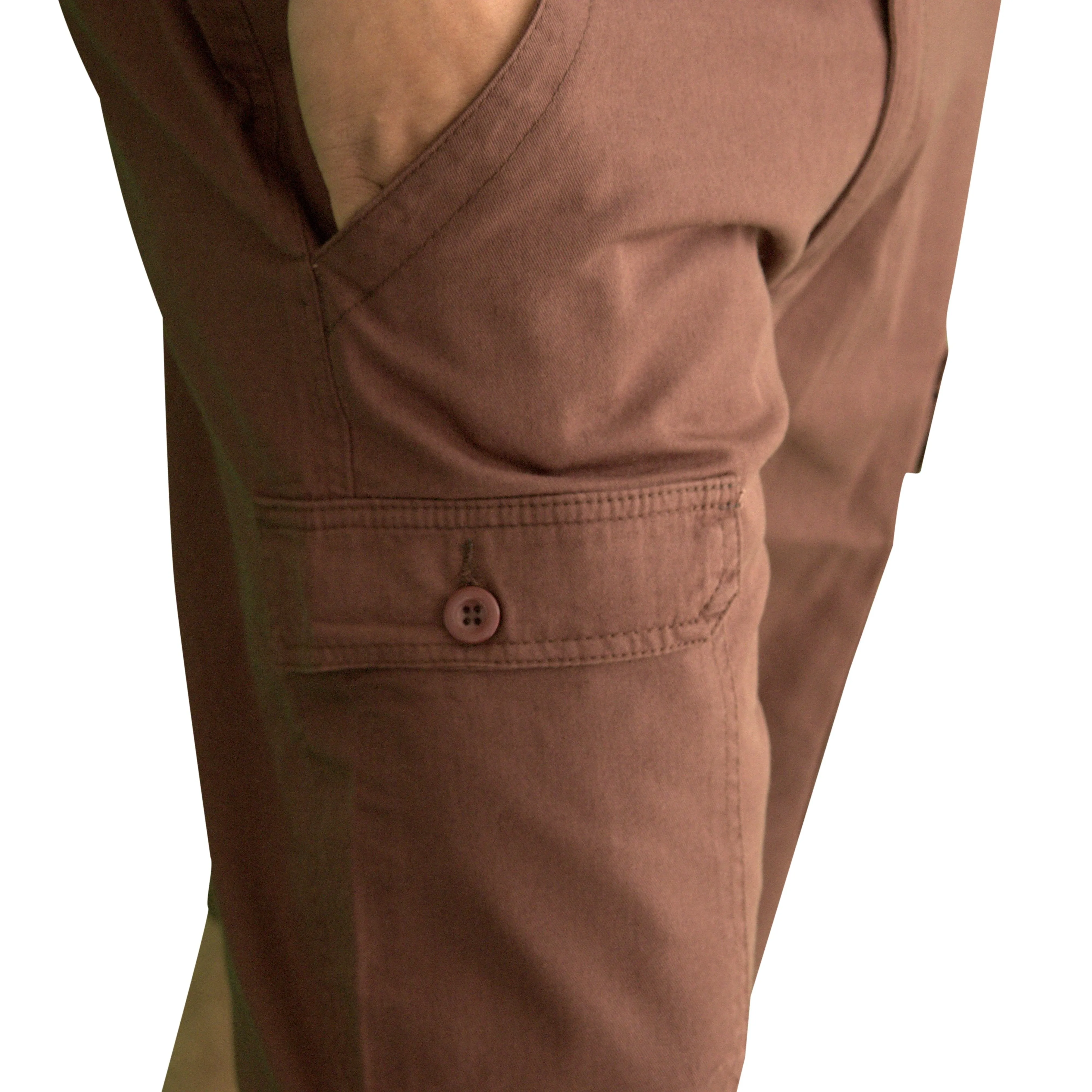 Men's Classic Cargo Short Pants (Brown)