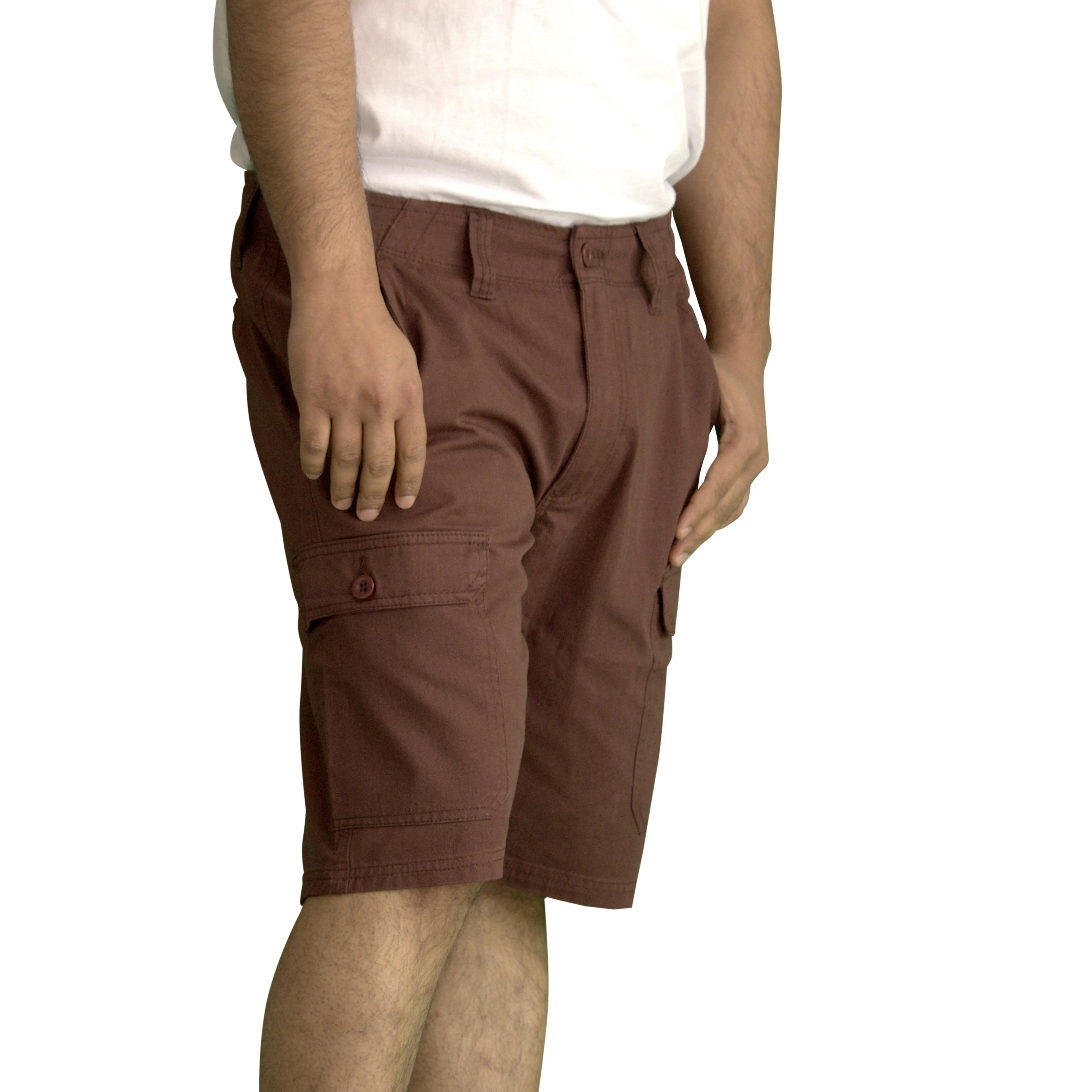 Men's Classic Cargo Short Pants (Brown)