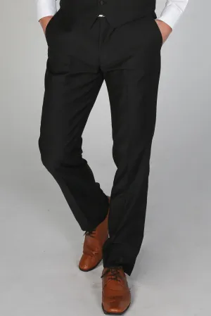 Men's Harry Black Trousers