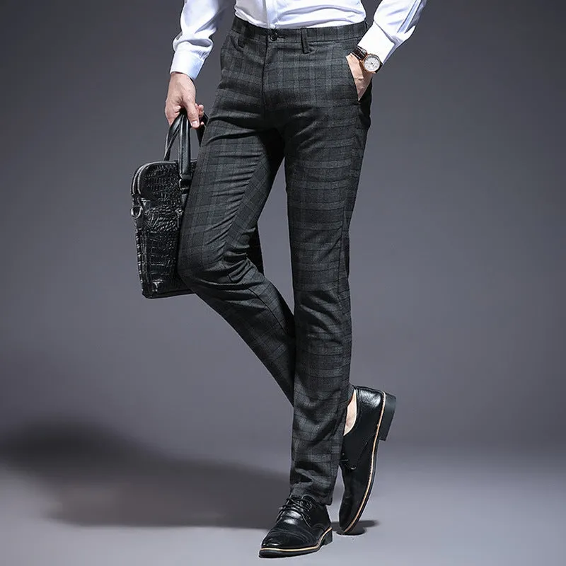 Men's Plaid Trousers