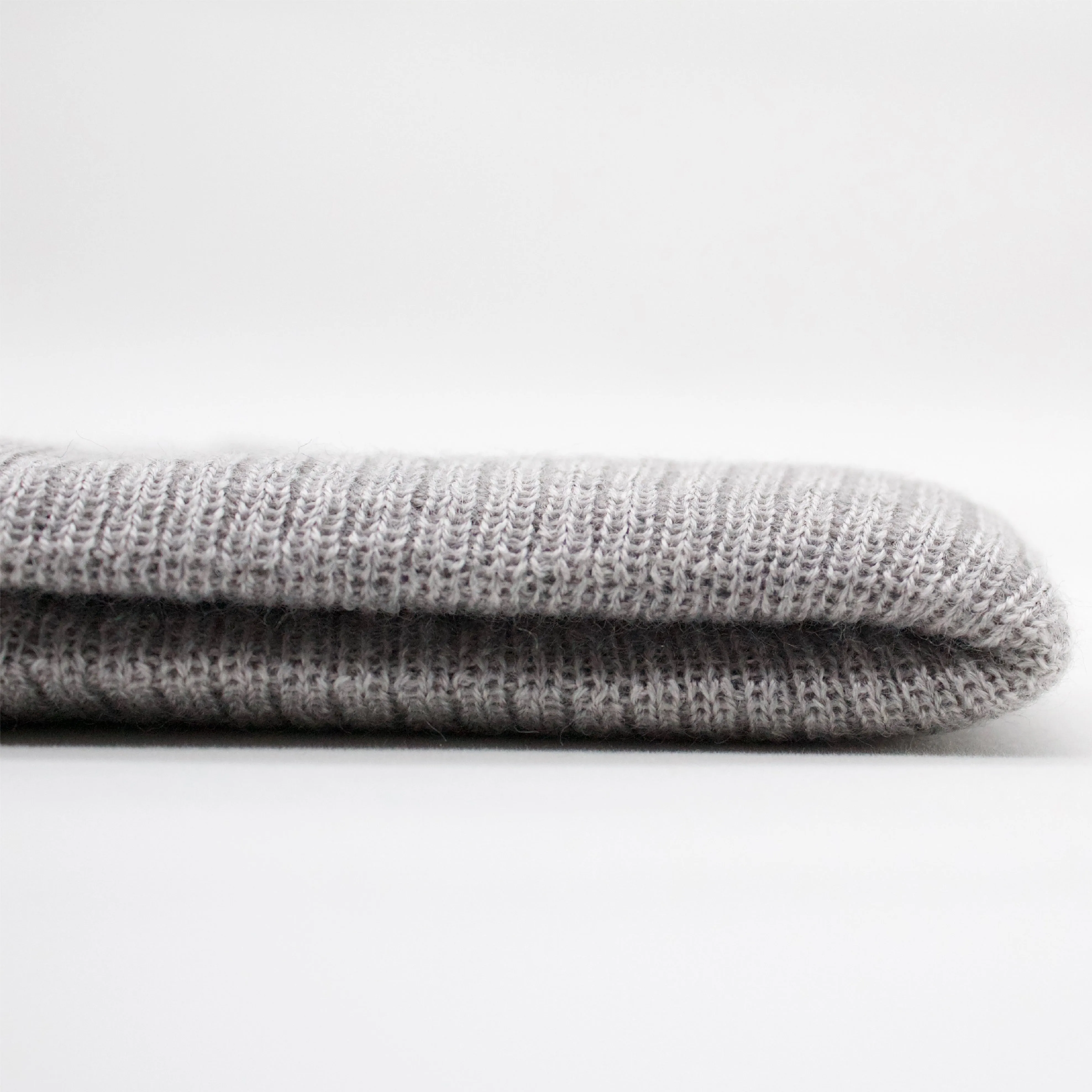 Merino Wool Beanie - Heather Grey