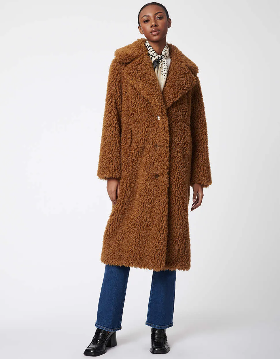 Modern Cloud Faux Fur Coat