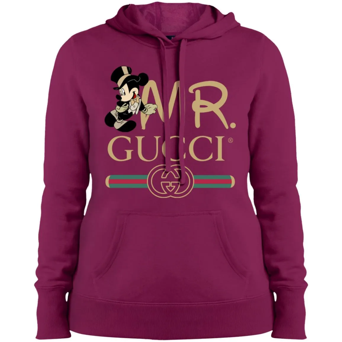 Mr Mickey Gucci Couple Disney Shirt Valentine's Day T-shirt Women Hooded Sweatshirt