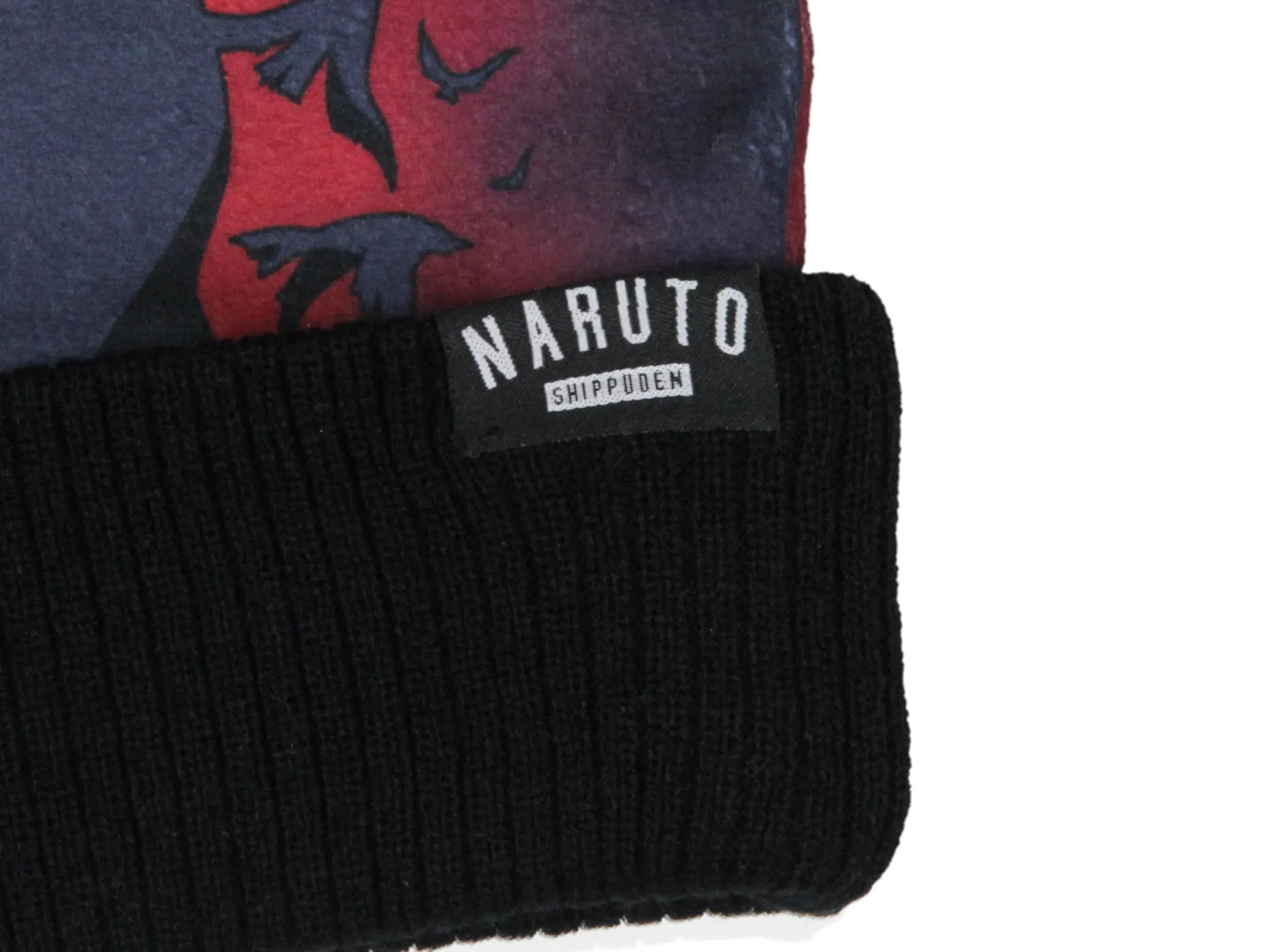 Naruto Shippuden Itachi Akatsuki Shinobi Organization Cuffed Pom Beanie Hat