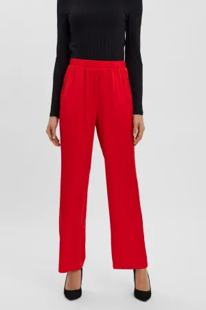 Natalia High-waist Trousers - Goji Berry