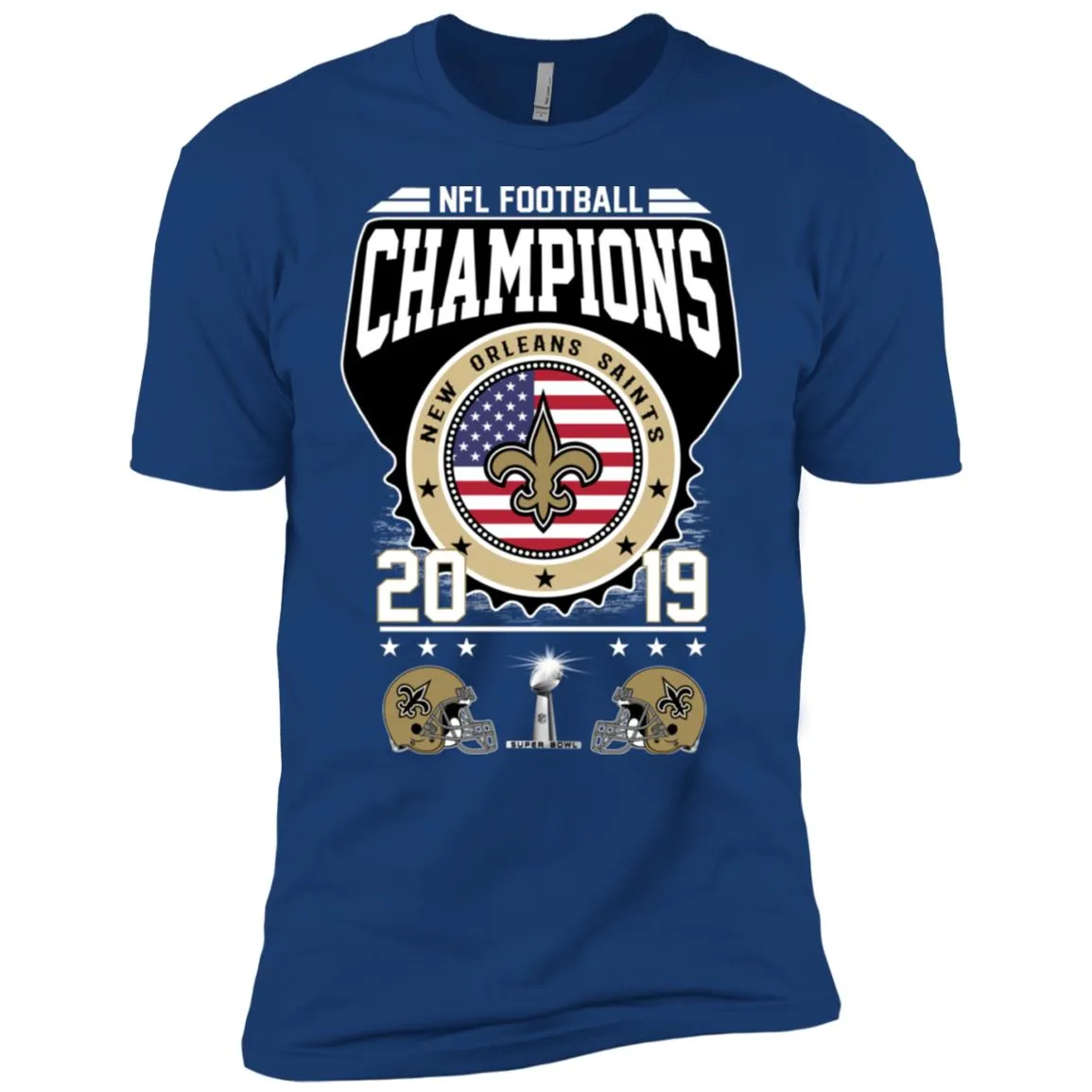 Nfl – Football Champions New Orleans Saints Super Bowl 2019 Men Short Sleeve T-Shirt