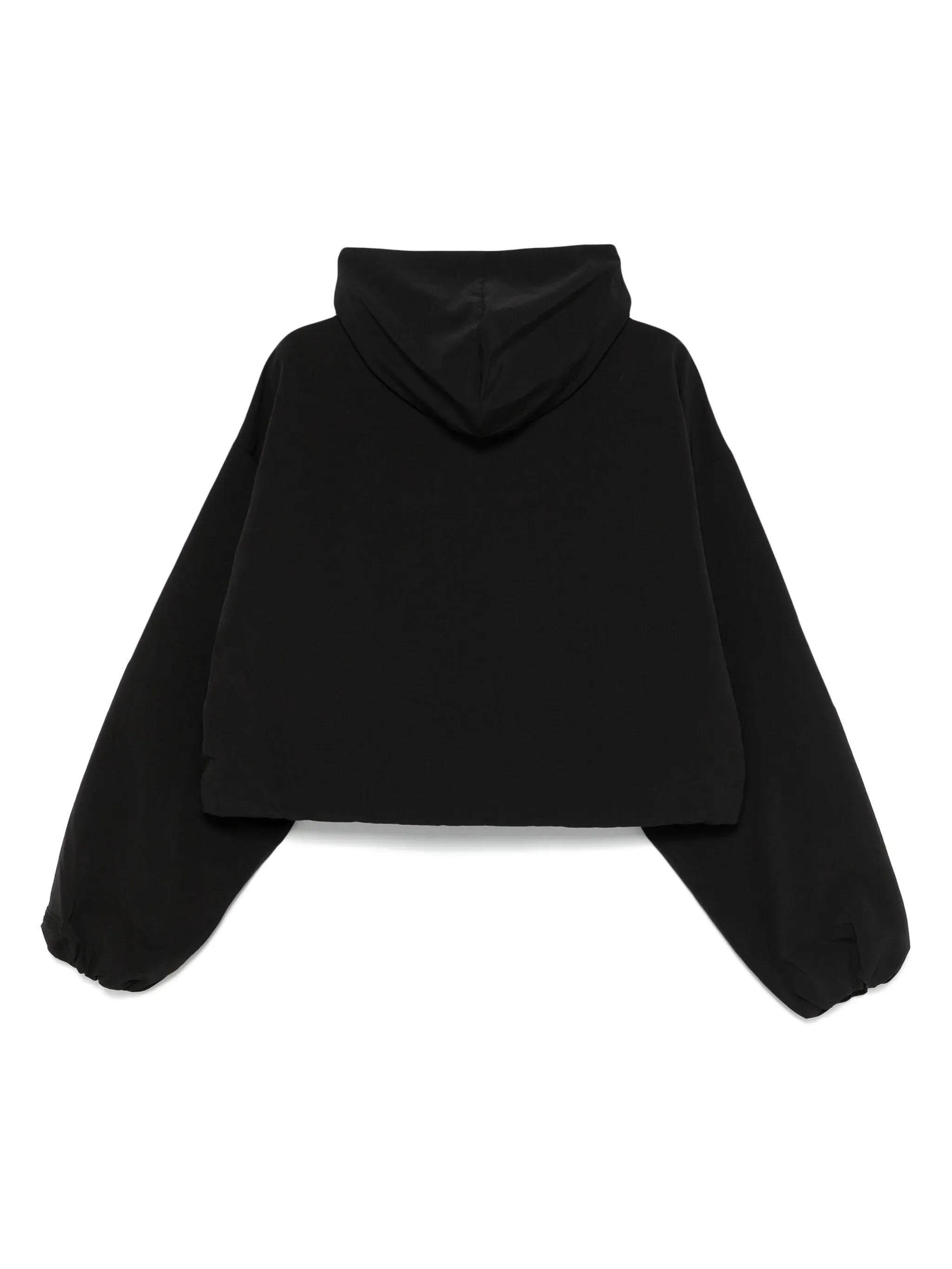 Nylon Cropped Hooded Anorak Blouson