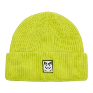 OBEY MID ICON PATCH CUFF BEANIE EVENING PRIMROSE