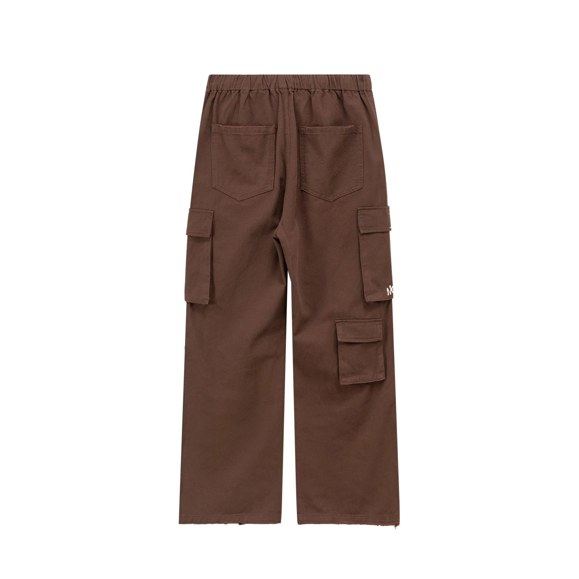 Paint Waist Banding Wide Cargo Pants