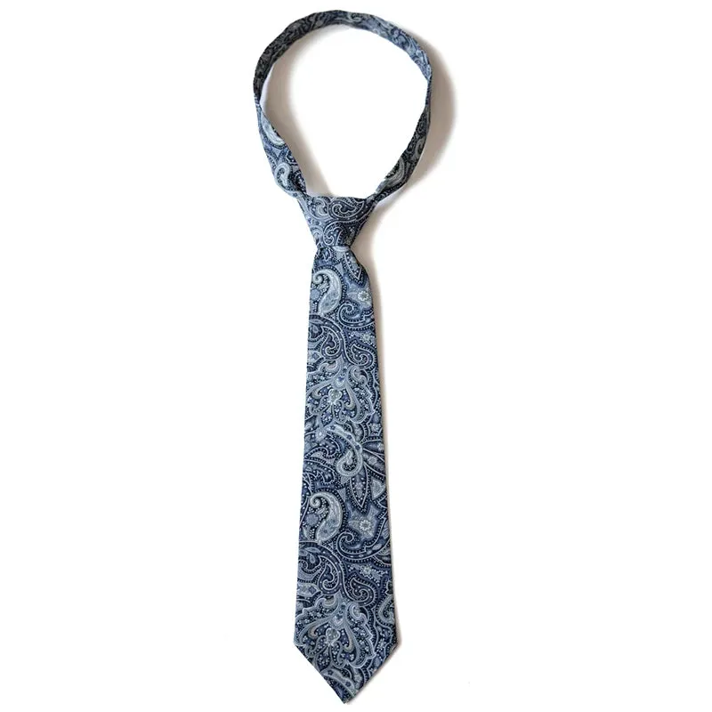 Paisley Pattern Tie Vintage Men Dress Shirt Necktie