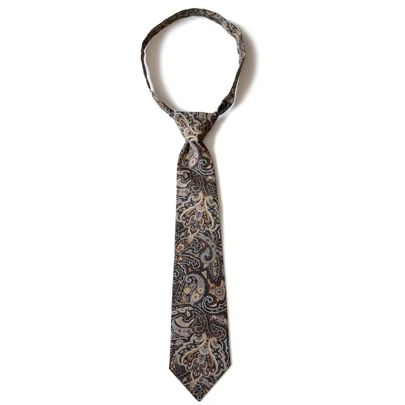 Paisley Pattern Tie Vintage Men Dress Shirt Necktie