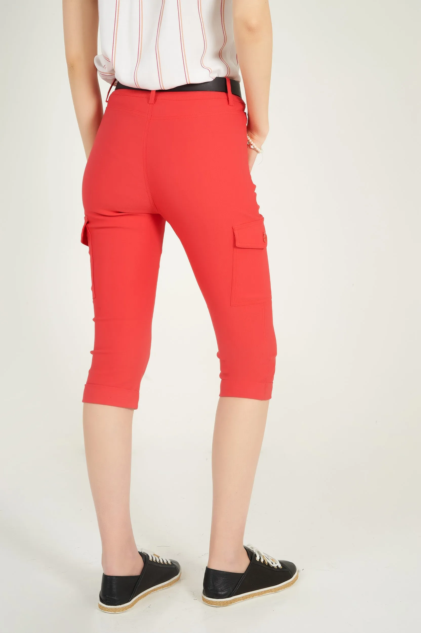 Pantalon capri cargo - GINGER-X1 - (R-B6)