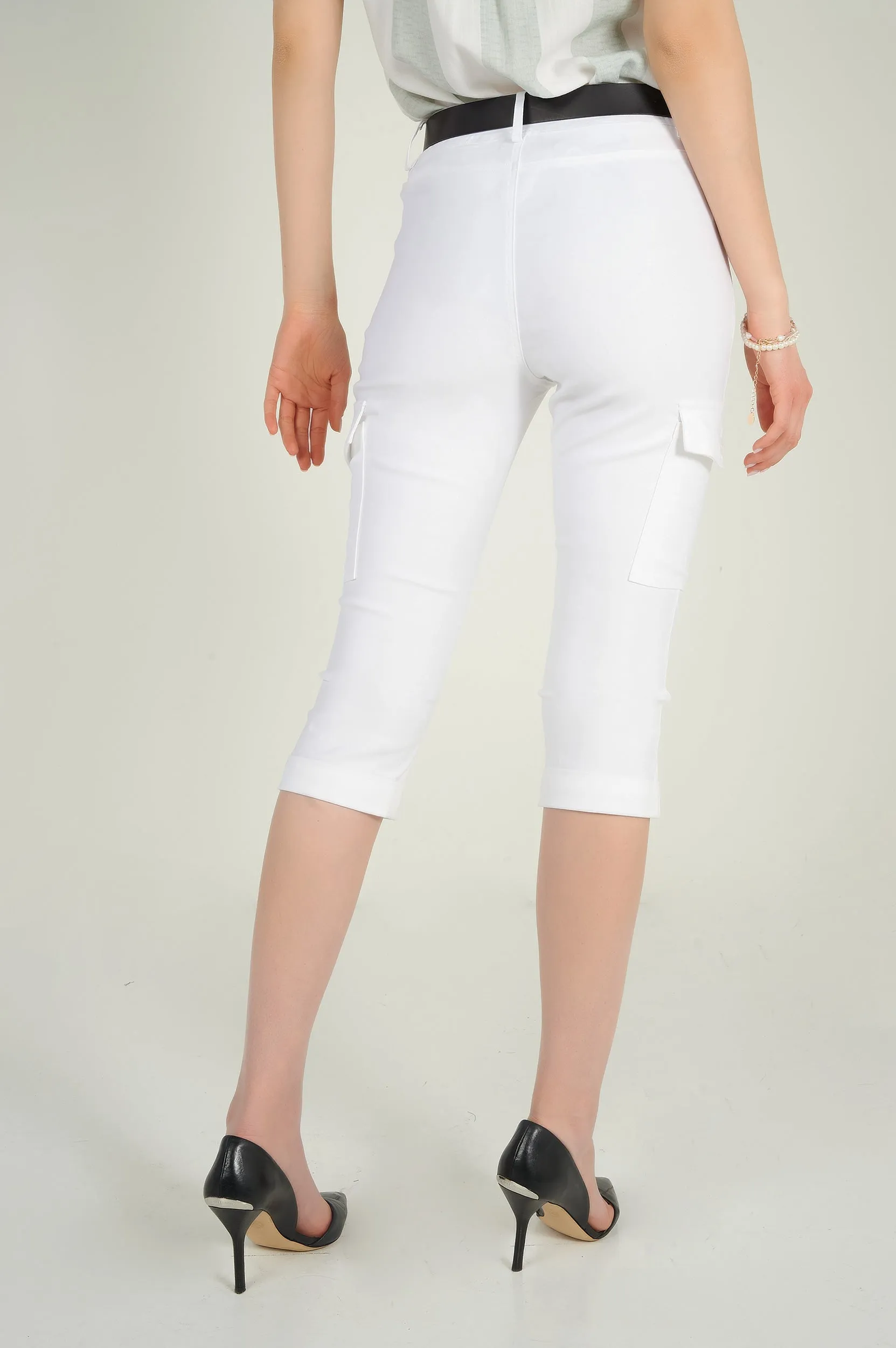 Pantalon capri cargo - GINGER-X1 - (R-B6)