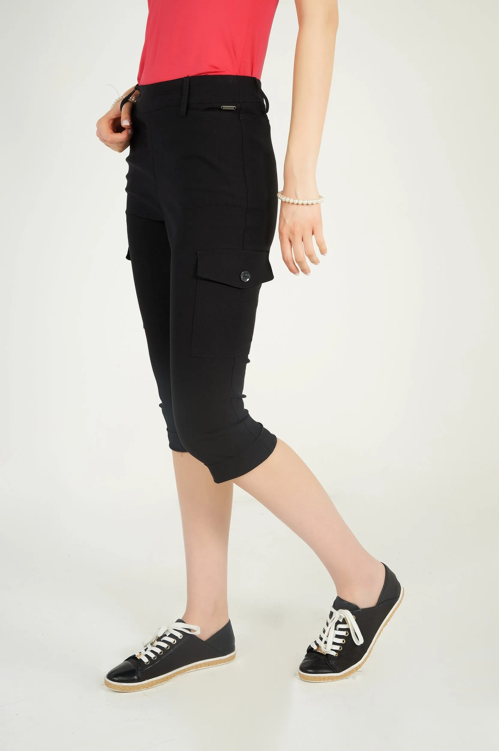 Pantalon capri cargo - GINGER-X1 - (R-B6)