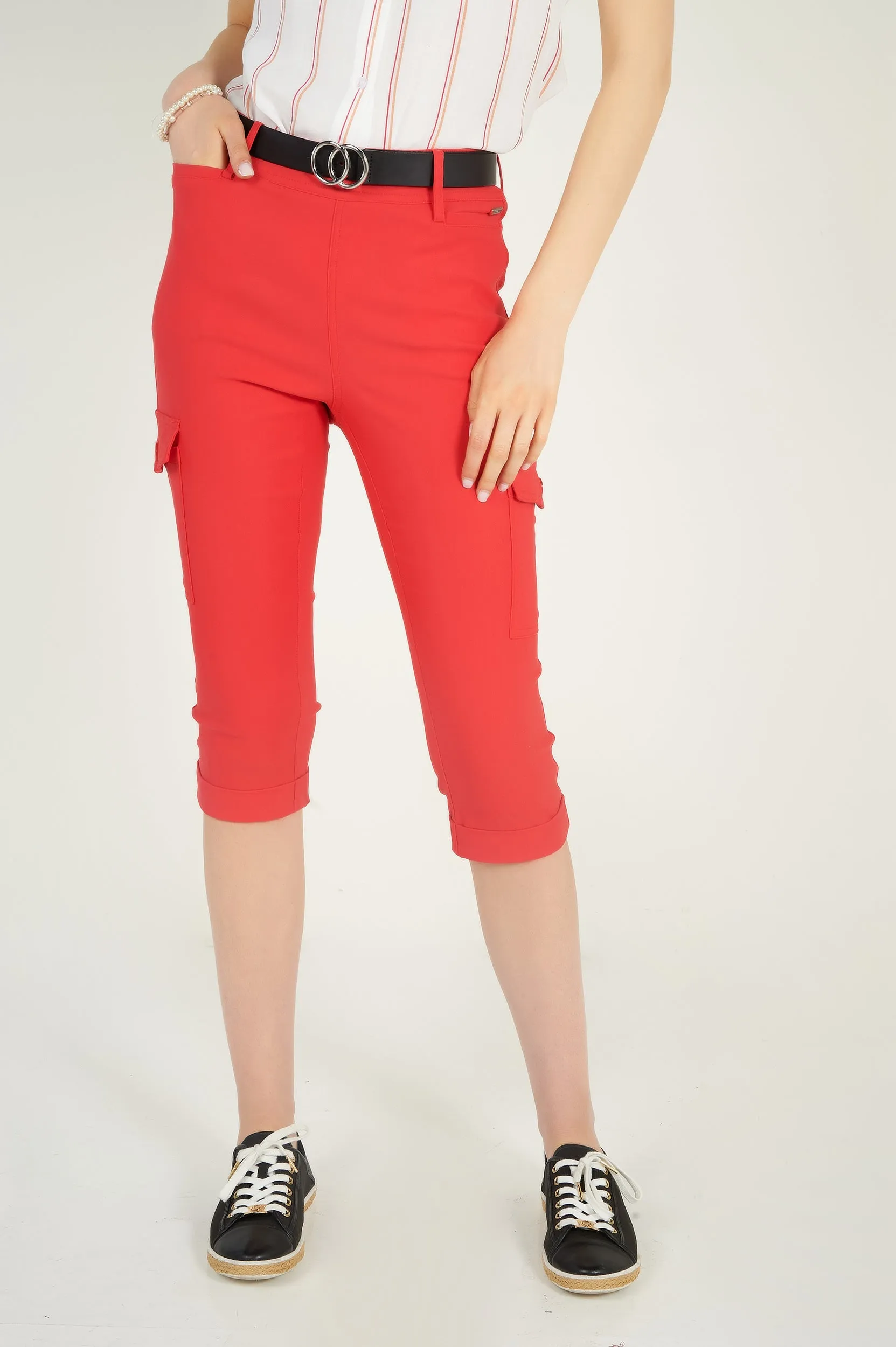 Pantalon capri cargo - GINGER-X1 - (R-B6)