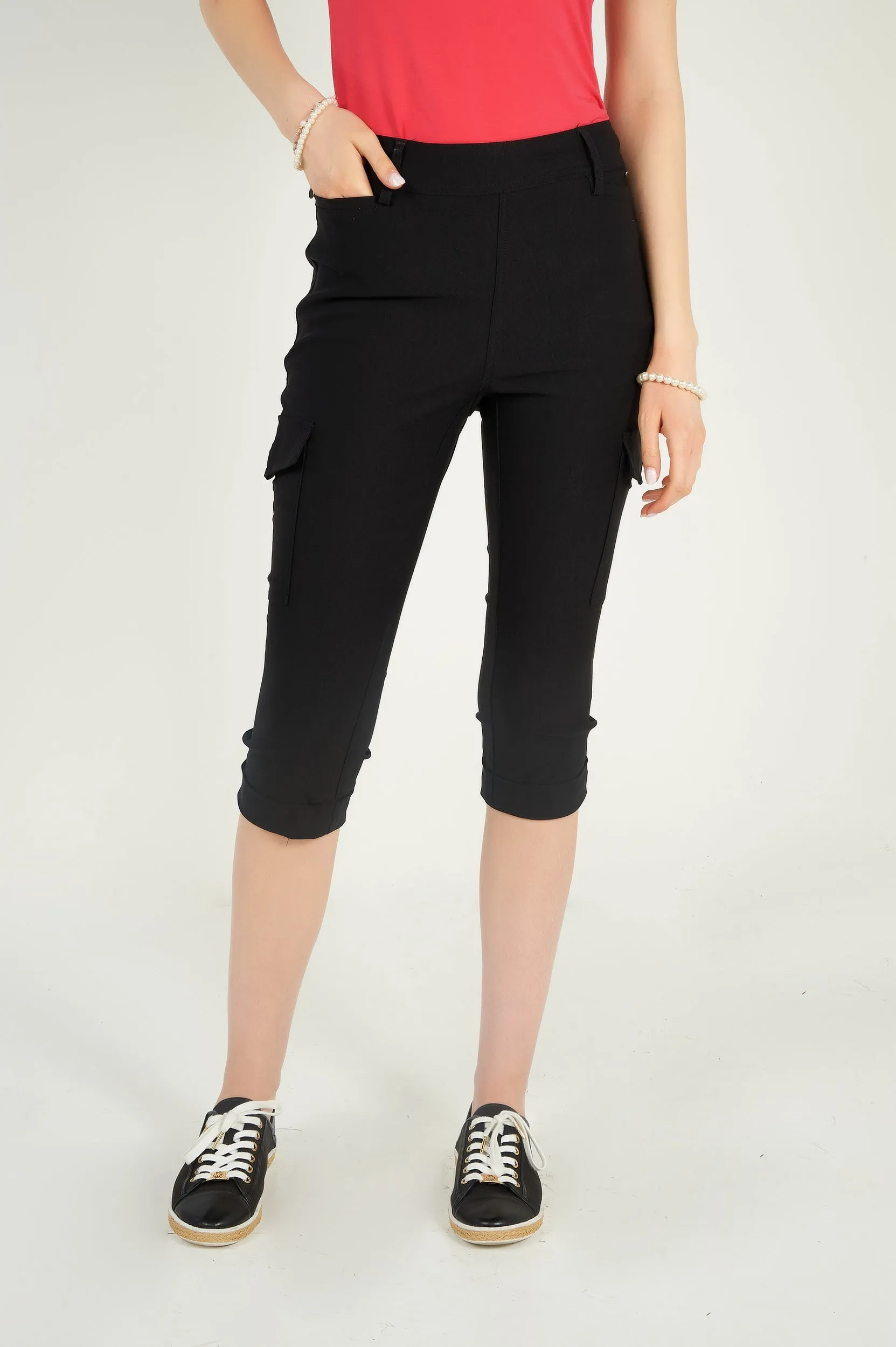 Pantalon capri cargo - GINGER-X1 - (R-B6)