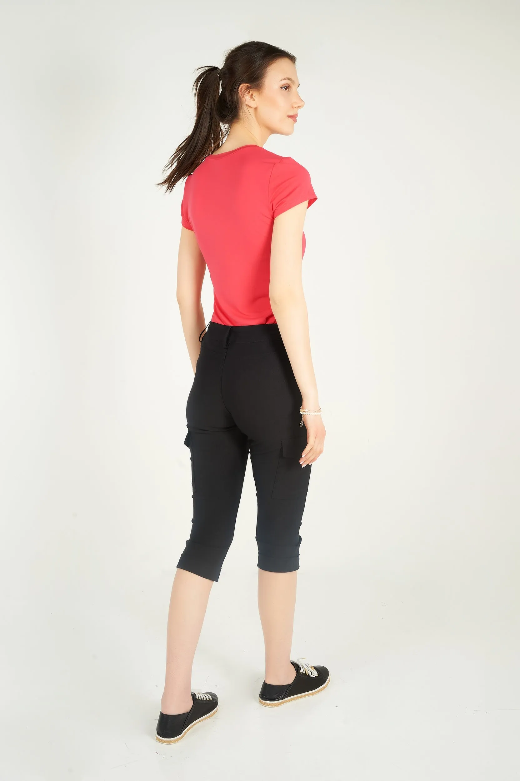 Pantalon capri cargo - GINGER-X1 - (R-B6)