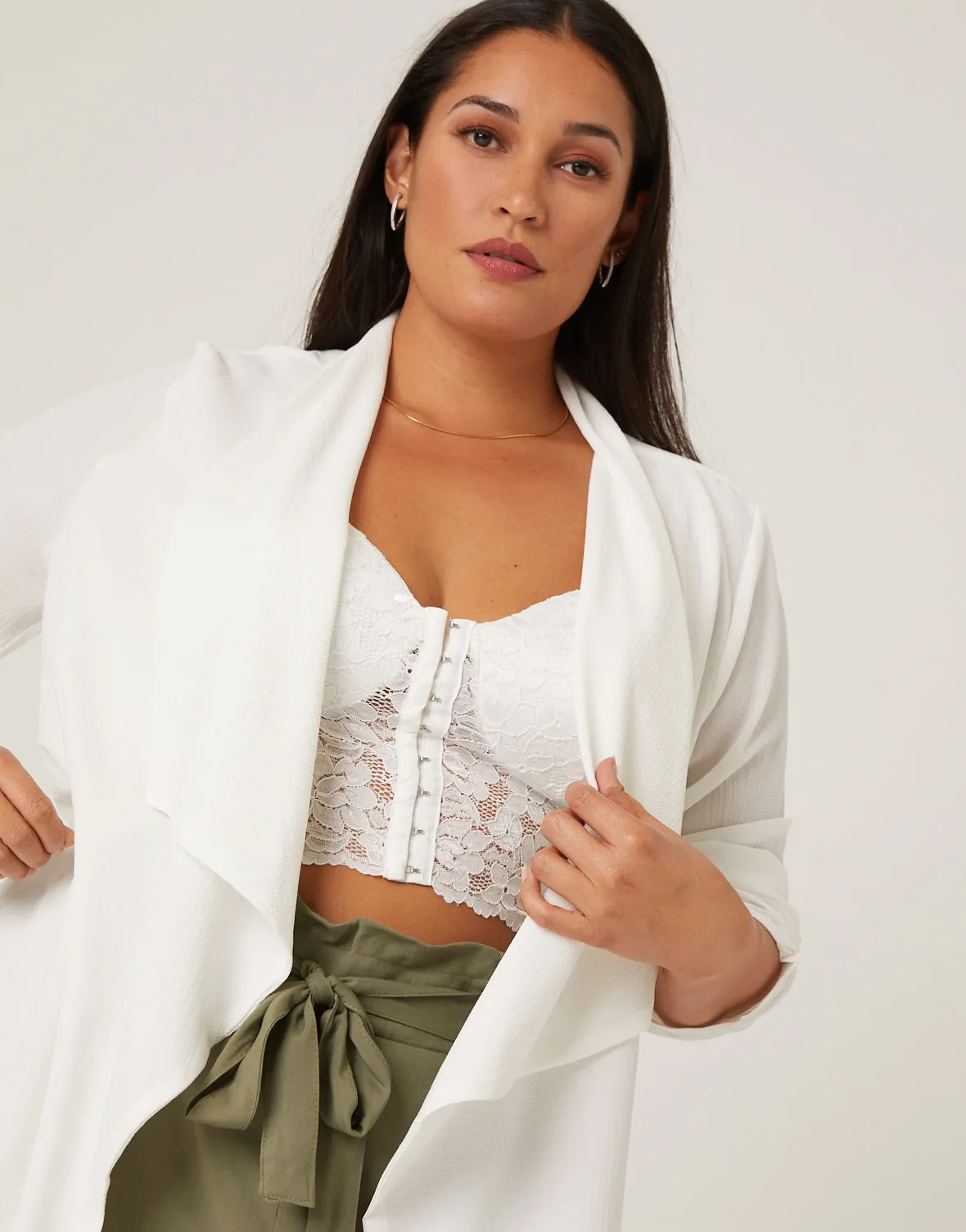 Plus Size Lauren Flowy Cardigan