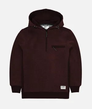 Port Sherpa Hooded Jacket - Oxblood