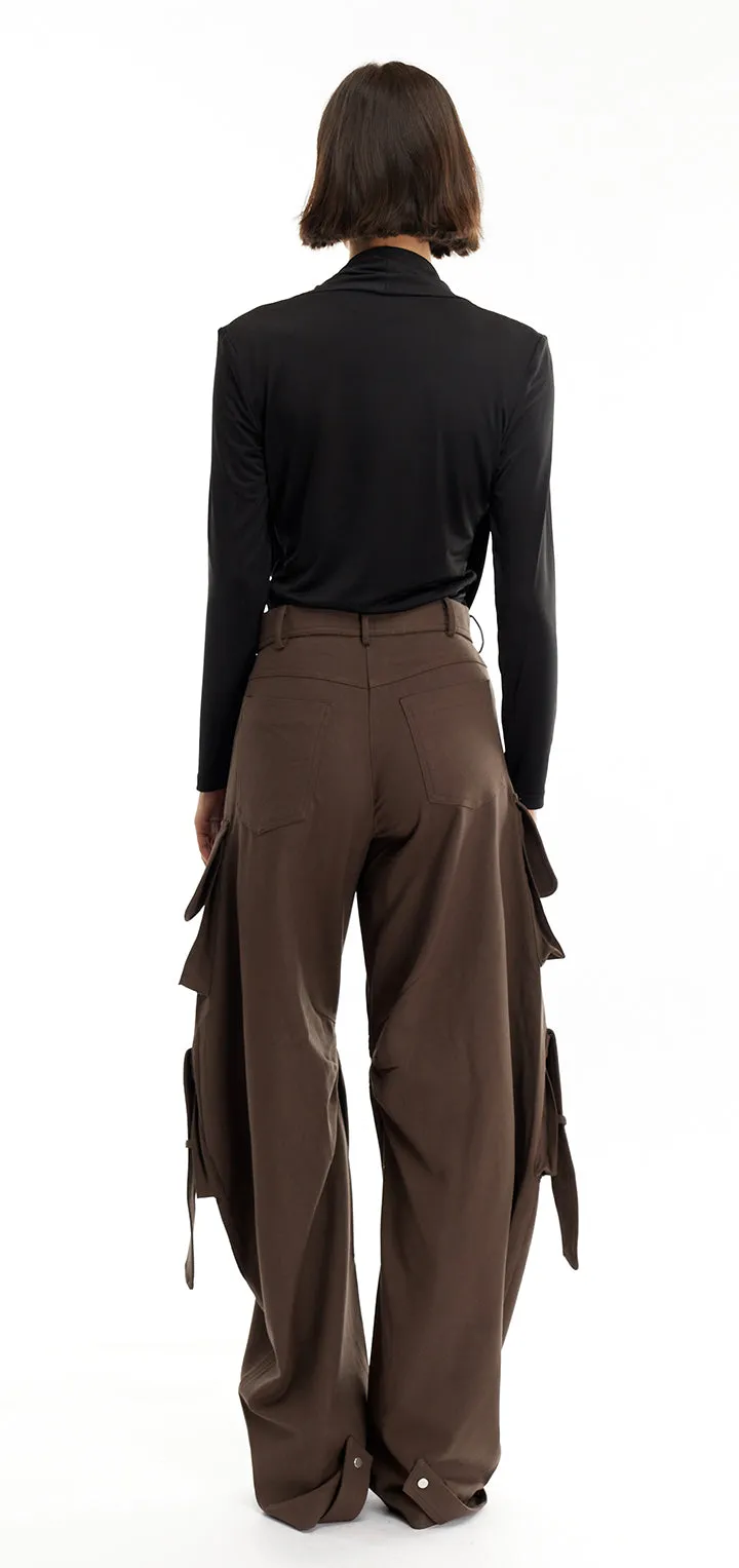 Rae Cargo Pants - Brown