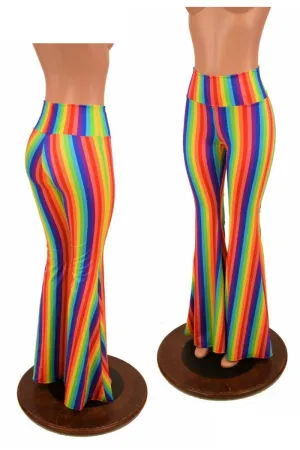 Rainbow High Waist Solar Flares