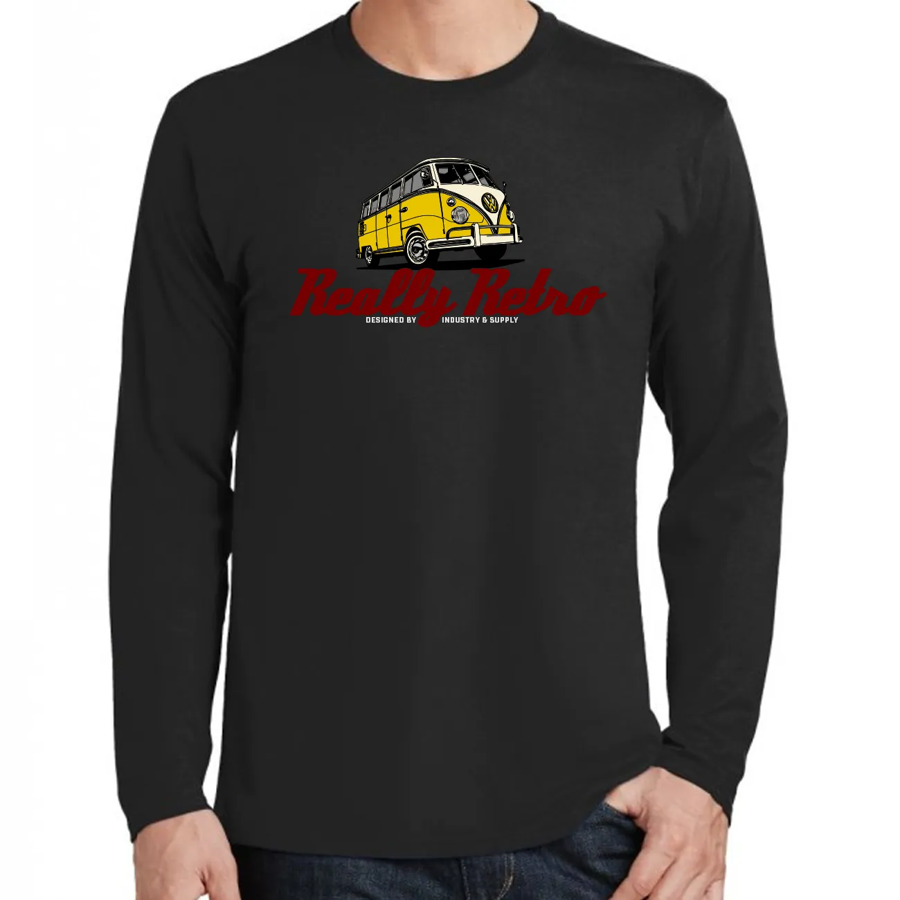 REALLY RETRO VW BUS LONG SLEEVE T-SHIRT