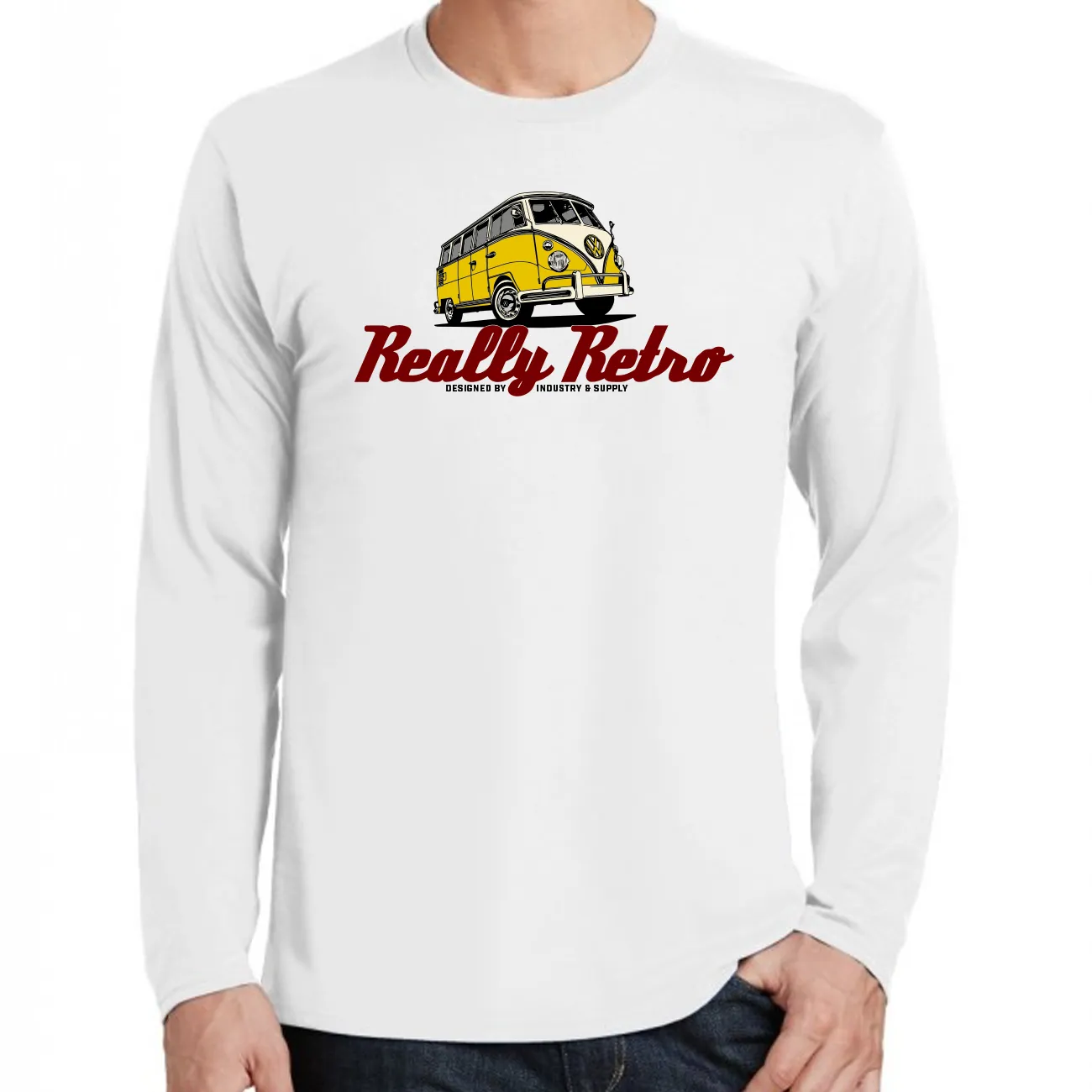 REALLY RETRO VW BUS LONG SLEEVE T-SHIRT