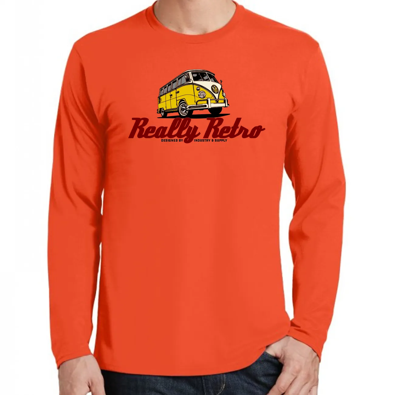 REALLY RETRO VW BUS LONG SLEEVE T-SHIRT