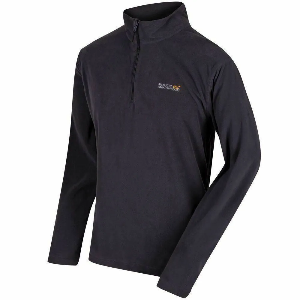 Regatta Mens Thompson Half Zip Light Micro Fleece | Dark Colours