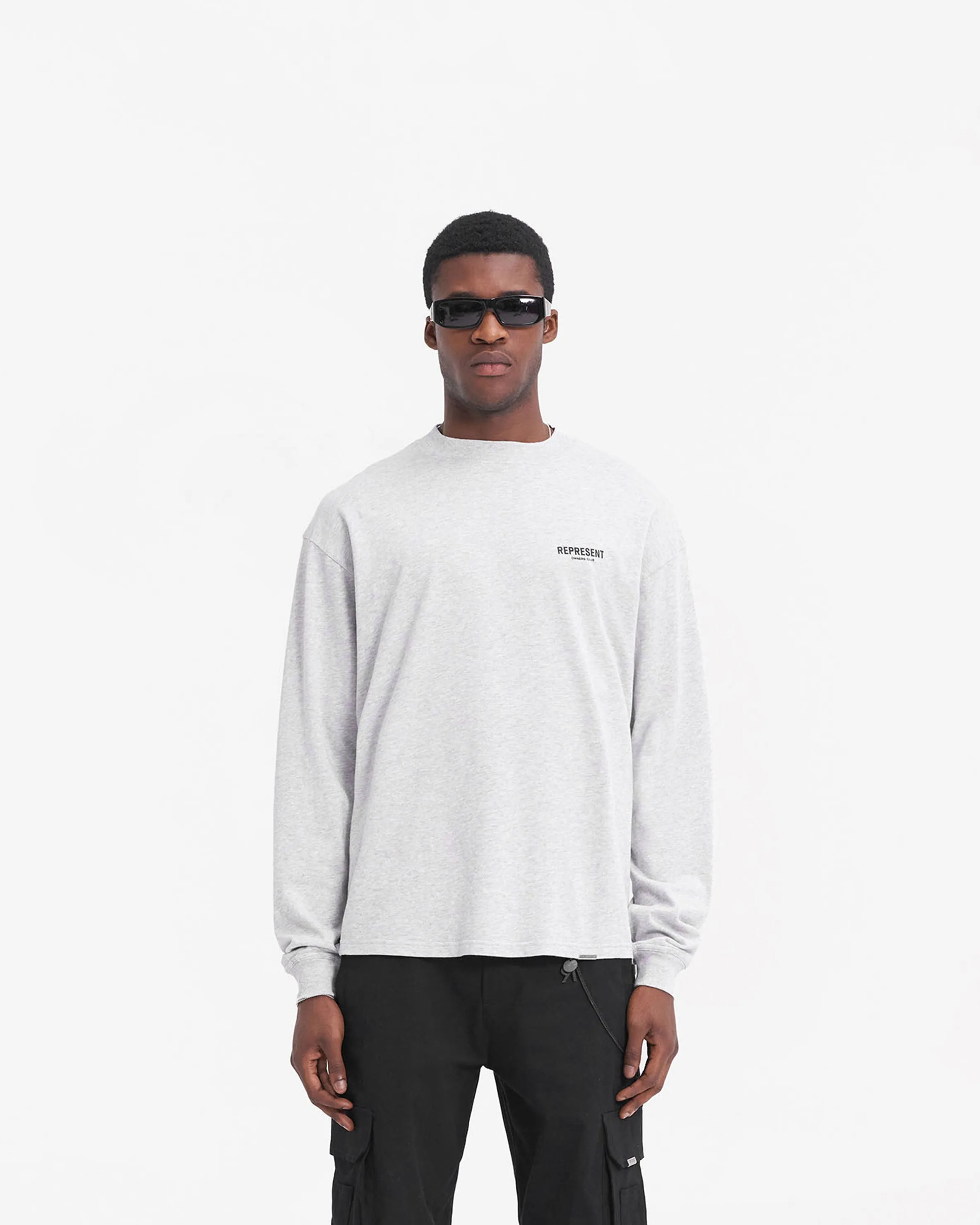 Represent Owners Club Long Sleeve T-Shirt - Ash Grey