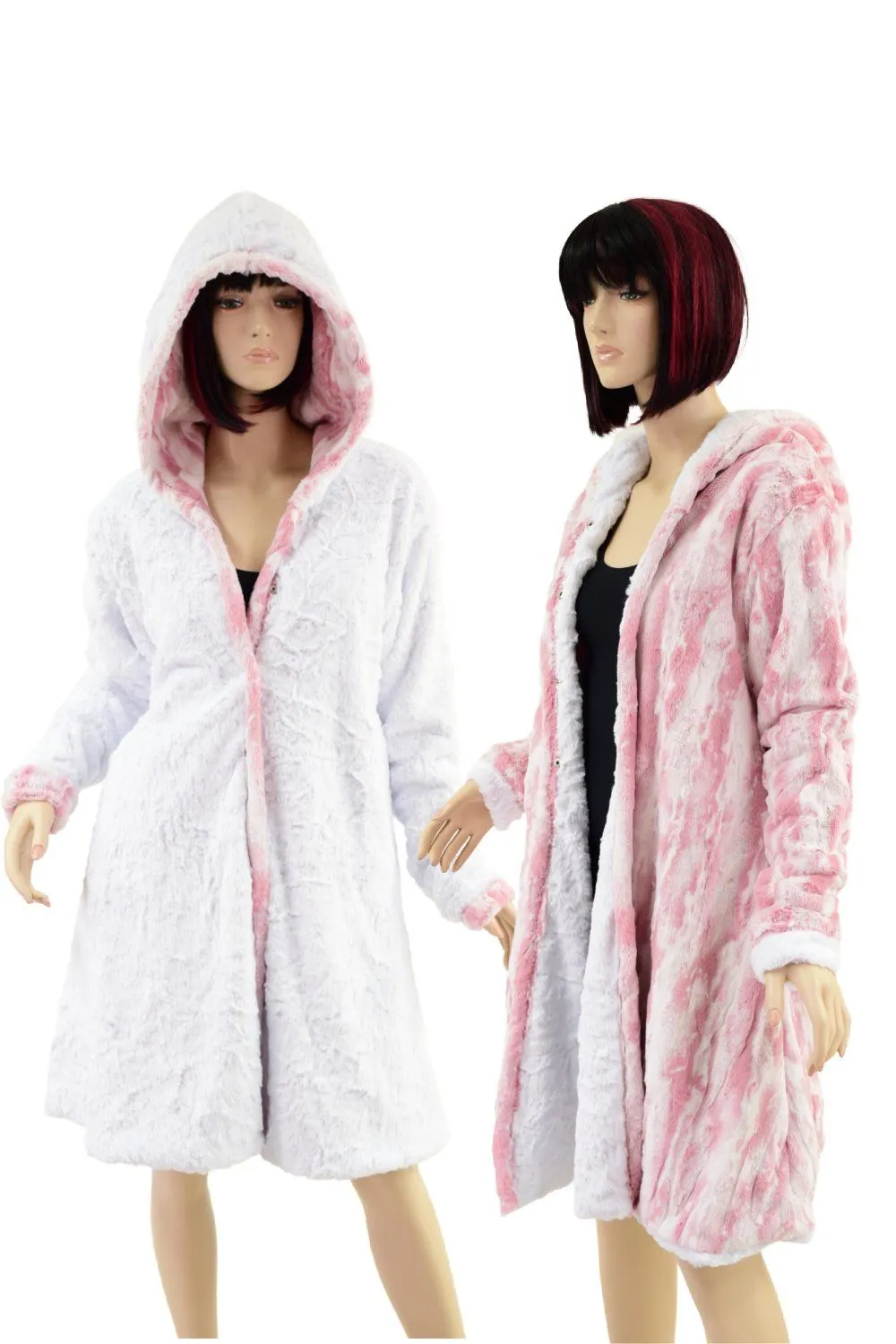 Reversible Double Minky A Line Coat