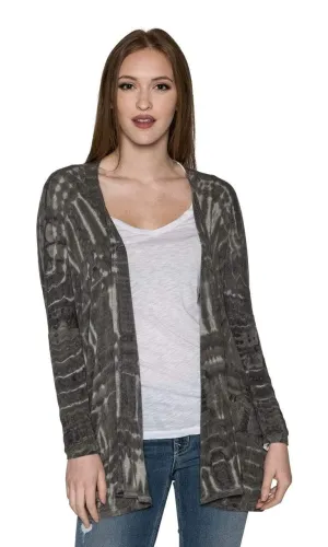 River   Sky Night Out Tie Dye Cardigan