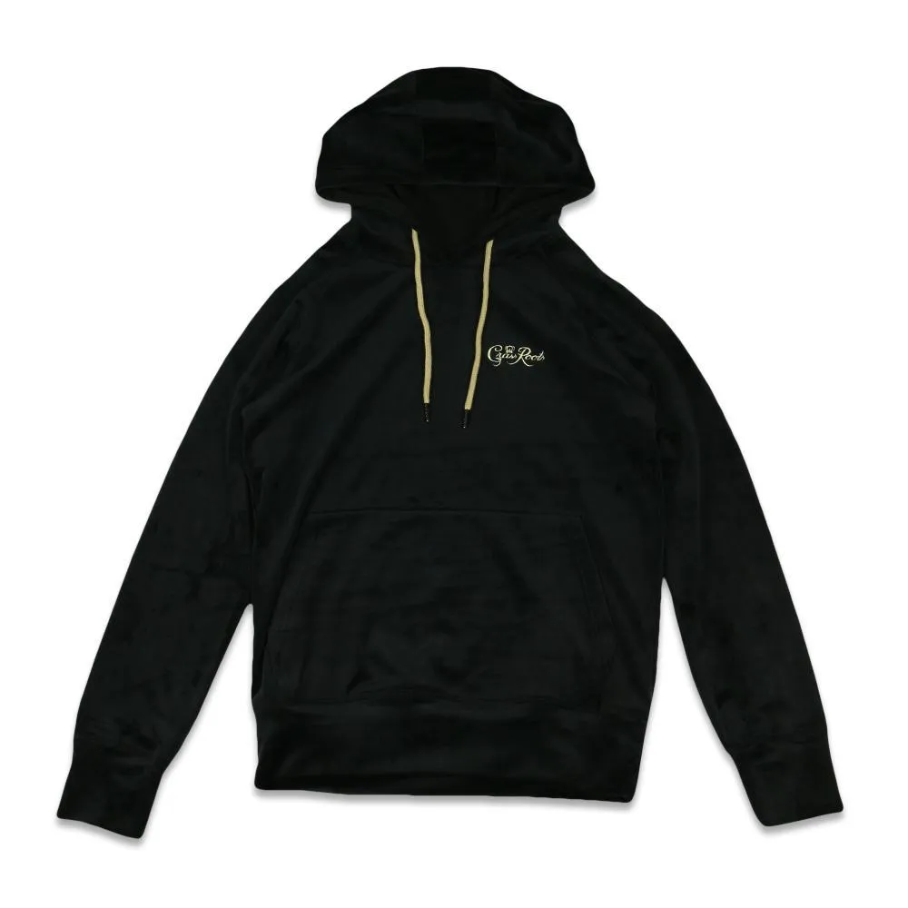 Royal Roots Velour Womens Black Pullover Hoodie