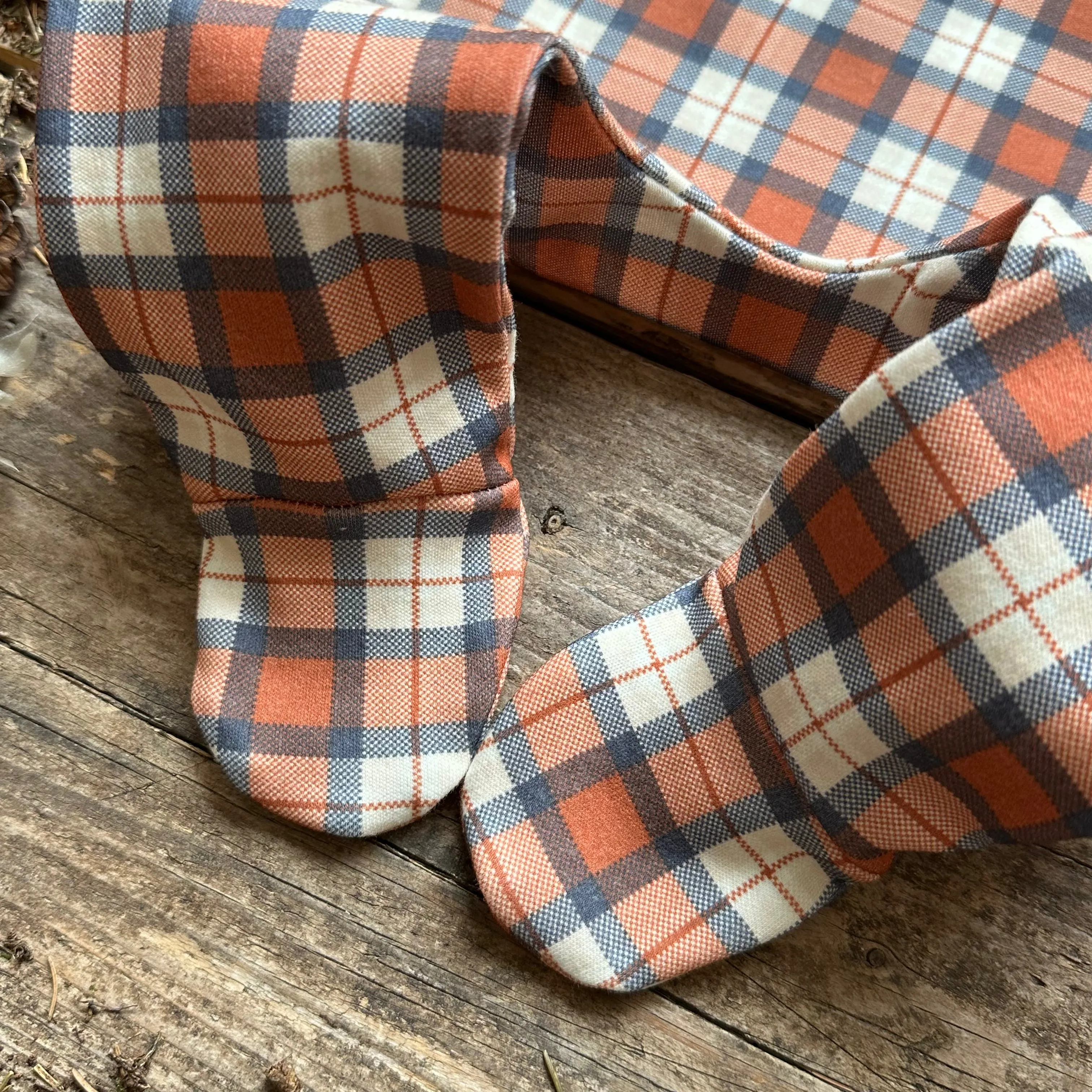 Rustic Plaid Footed Romper | Ready To Post