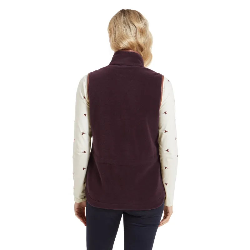 Schoffel Ladies Lyndon Fleece Gilet - Port