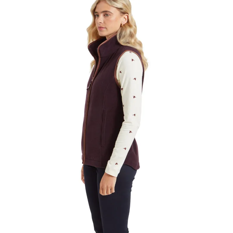 Schoffel Ladies Lyndon Fleece Gilet - Port