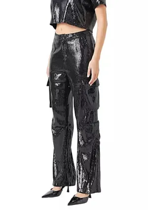 Sequined Cargo Pants