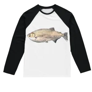 Silver Fish Sublimation Baseball Long Sleeve T-Shirt