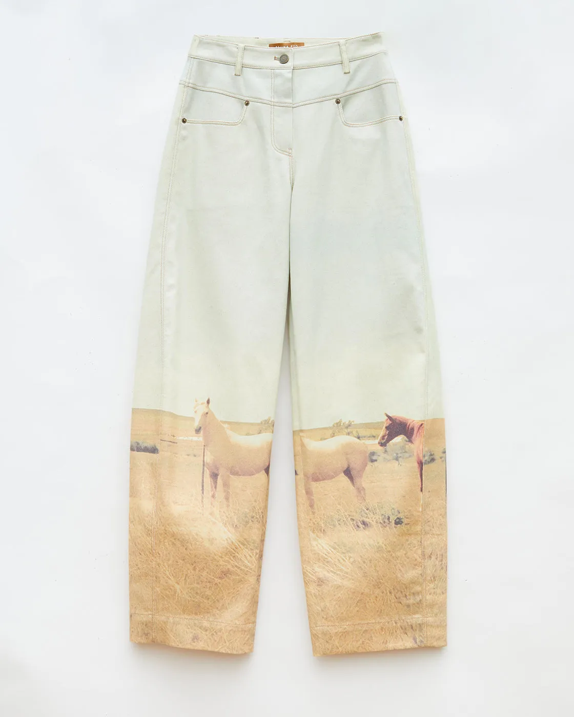 Sonny Jeans Organic Cotton Denim Print Horse