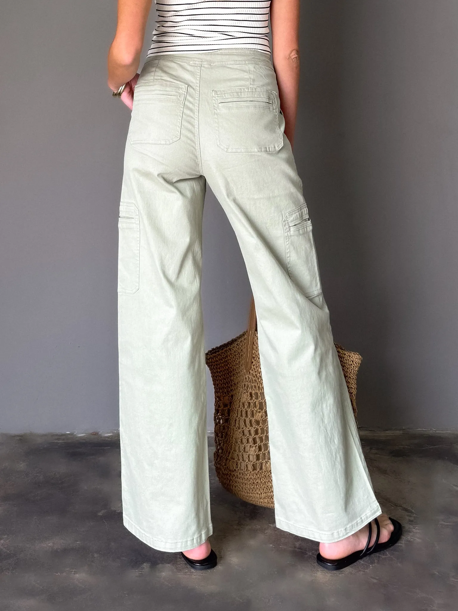 Sorrento Cargo Pants in Dusty Sage