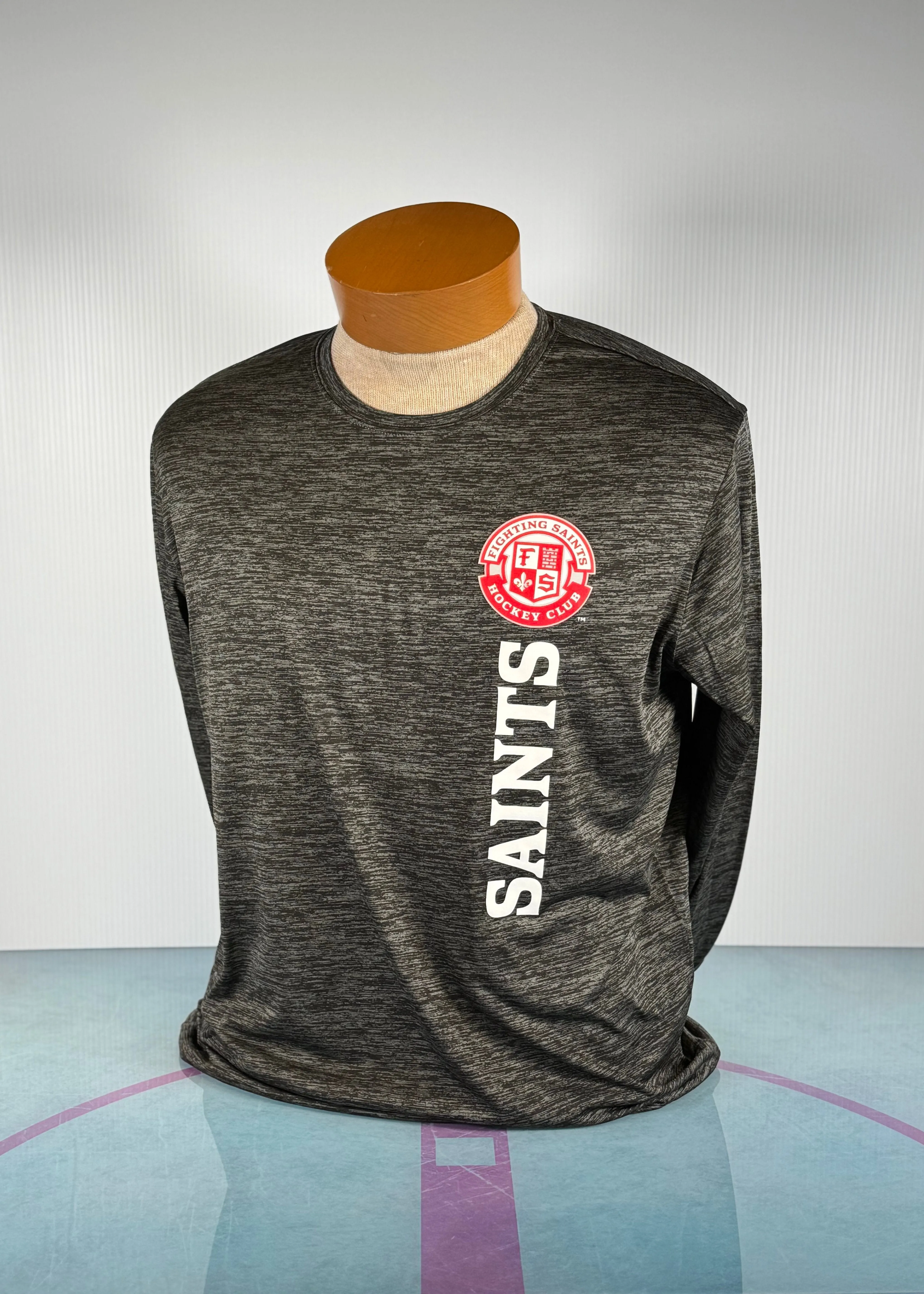 Sport-Tek Adult Long Sleeve Shirt- Vertical Saints