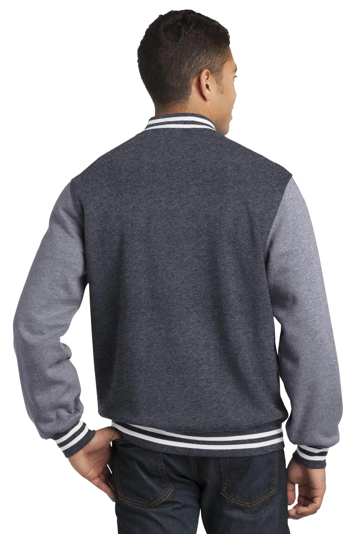 Sport-Tek Fleece Letterman Jacket. ST270