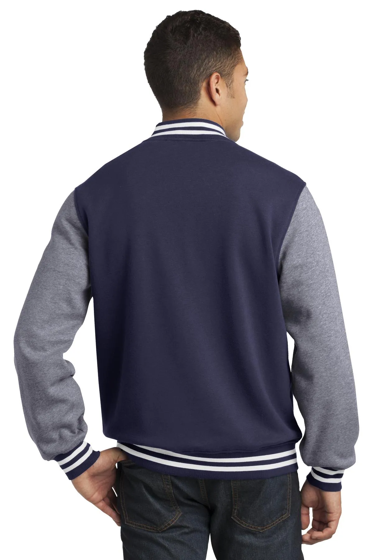 Sport-Tek Fleece Letterman Jacket. ST270