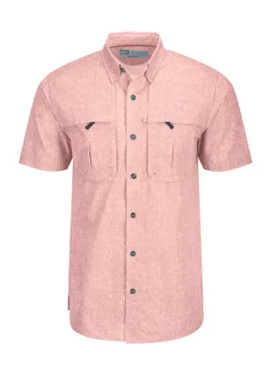 SS Heritage Heather Shirt in Shell Pink Heather by Drake