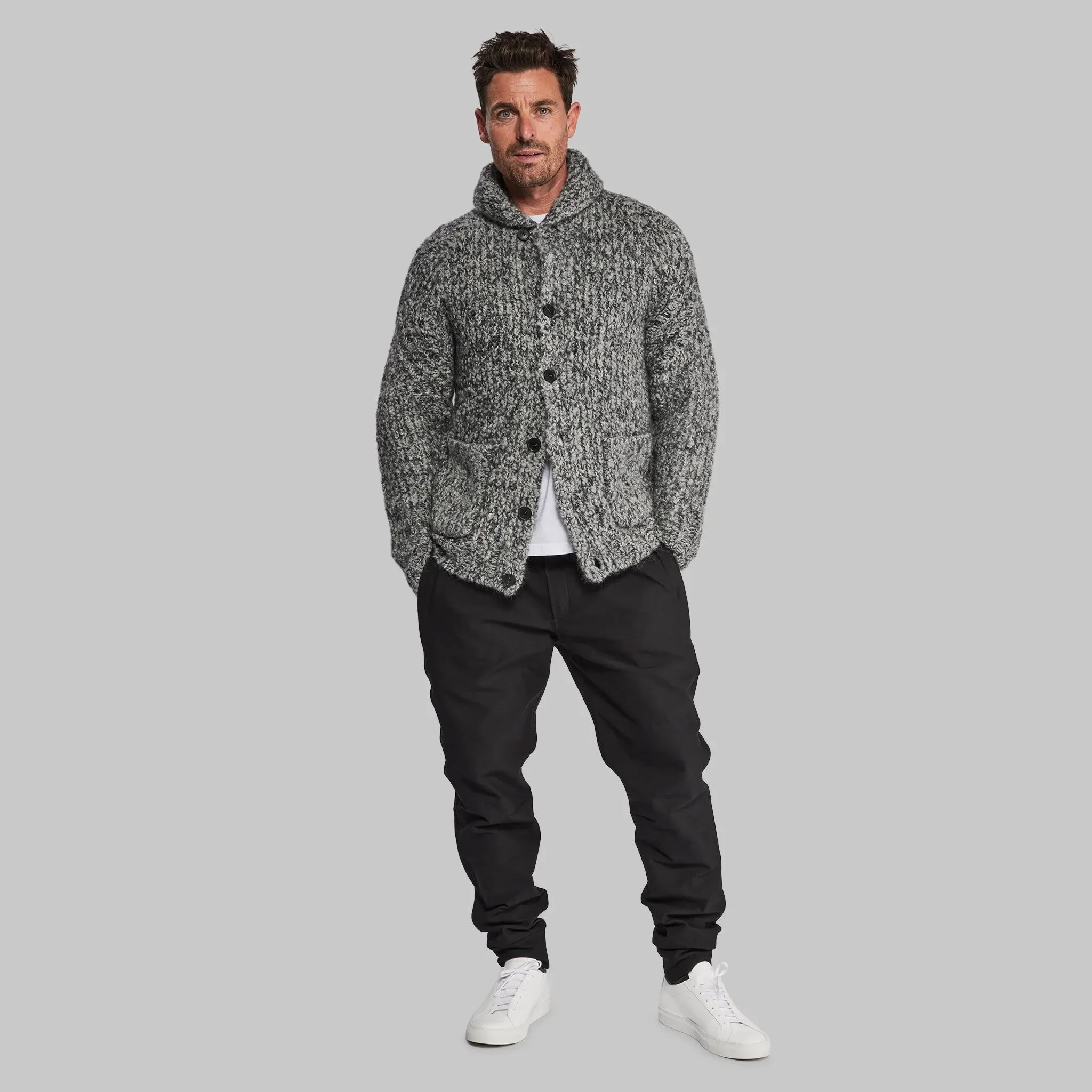 Sub Zero Cardigan. Grey Marl edition