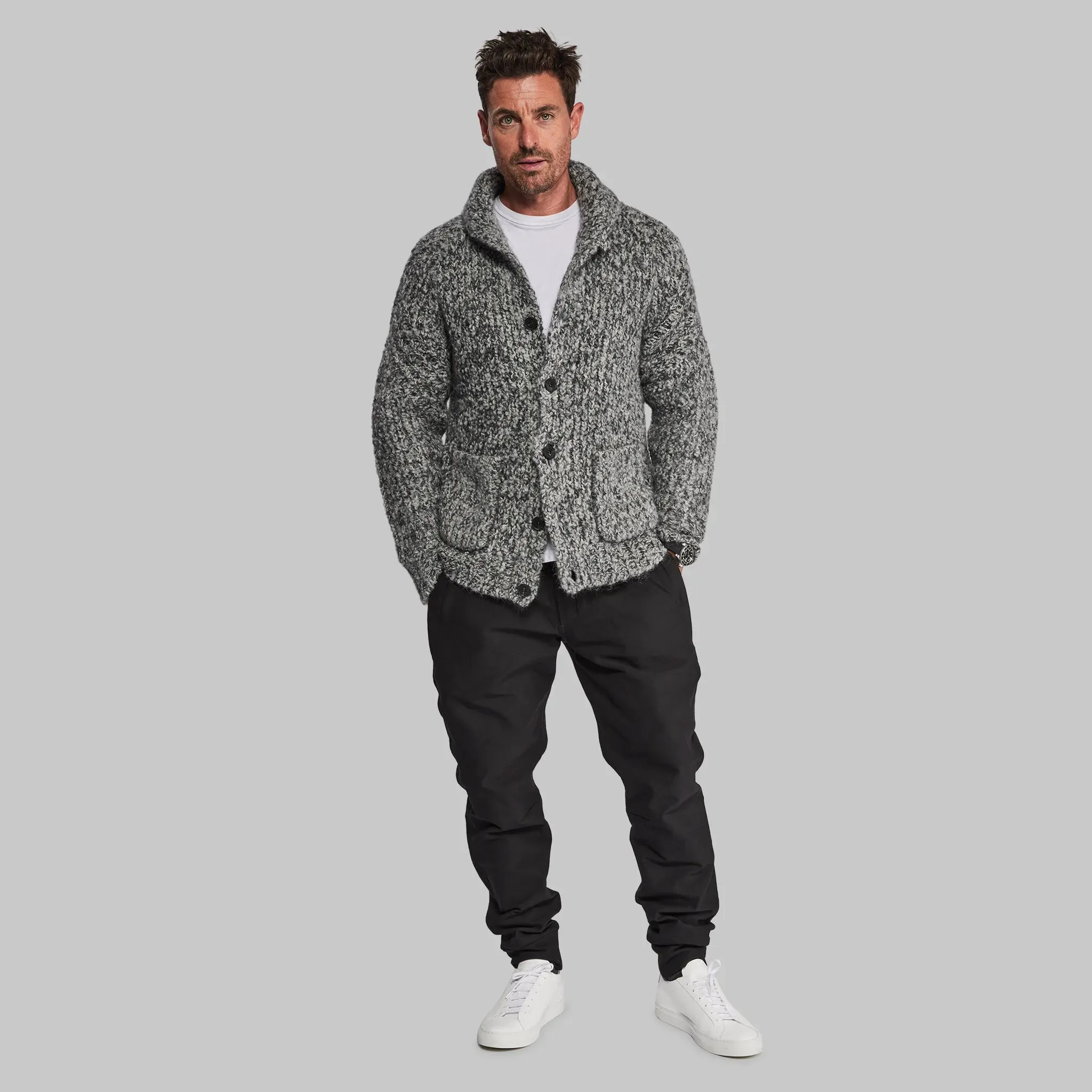 Sub Zero Cardigan. Grey Marl edition