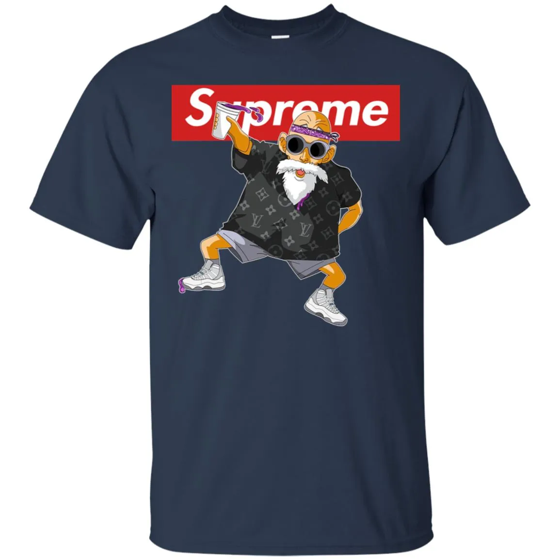 Supreme Kame Sennin Turtle Men Cotton T-Shirt