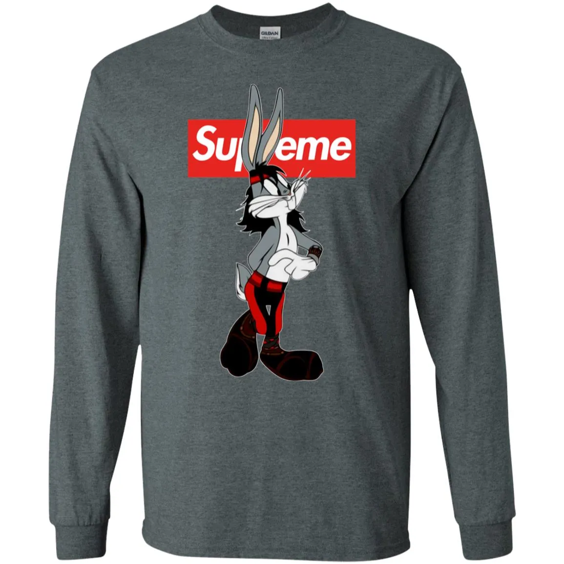 Supreme Rabbit T-shirt Men Long Sleeve Shirt